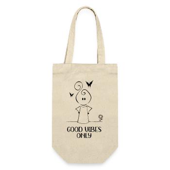 Good Vibrations Only - Gift Bag for Bottles - nature - Front
