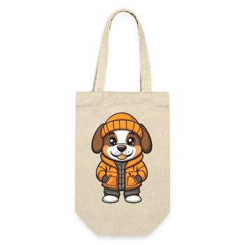 Dessin animé de chien de Saint-Bernard - Sac à bouteille - nature - Devant