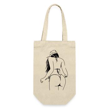 lady in bikini - Gift Bag for Bottles - nature - Front