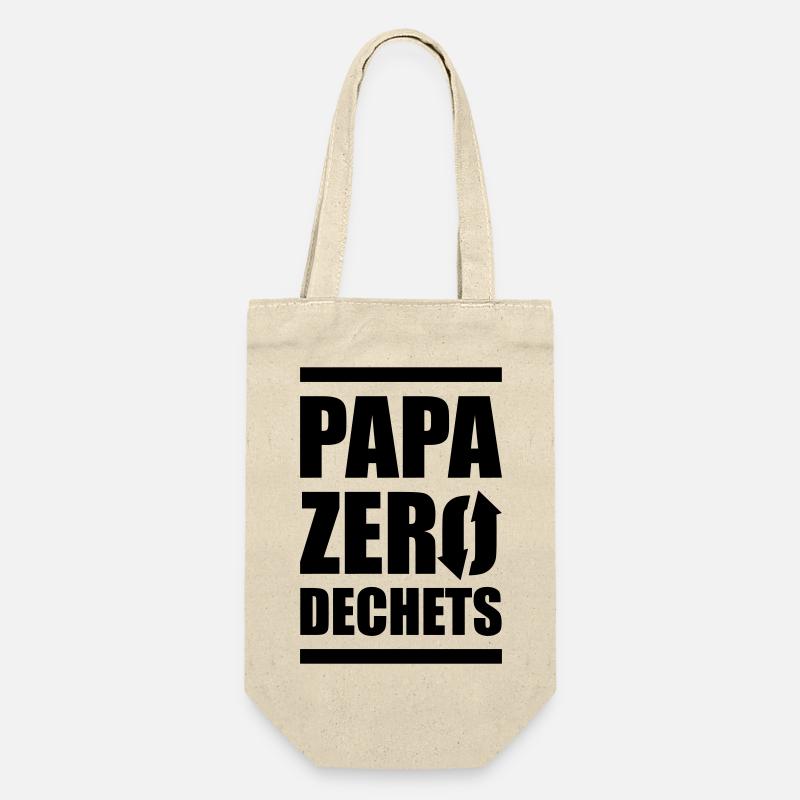 papa zero dechets - Sac à bouteille - nature