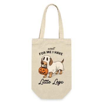 Dachshund Ghost Halloween Pumpkin - Gift Bag for Bottles - nature - Front