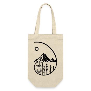 Montagne Camping Nature Minimaliste - Sac à bouteille - nature - Devant