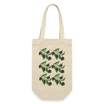 Olive Branch Pattern - Gift Bag for Bottles - nature - Front