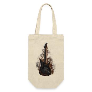 Burning Guitar – Chemise Dark Rock - Sac à bouteille - nature - Devant