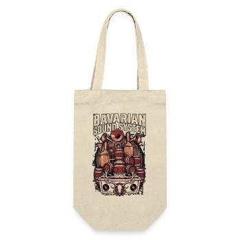 Bavarian Soundsystem - Geschenkbeutel für Flaschen - Natur - Vorne