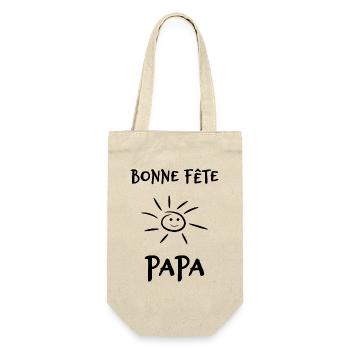 FATHER's DAY. HAPPY BIRTHDAY DAD. DAD. HAPPY BIRTHDAY - Gift Bag for Bottles - nature - Front