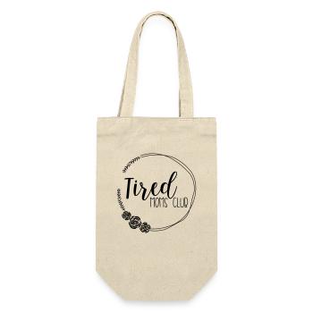 tired moms club - Geschenkbeutel für Flaschen - Natur - Vorne