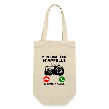 My tractor calls me I have to go Tractor - Gift Bag for Bottles - nature - Front