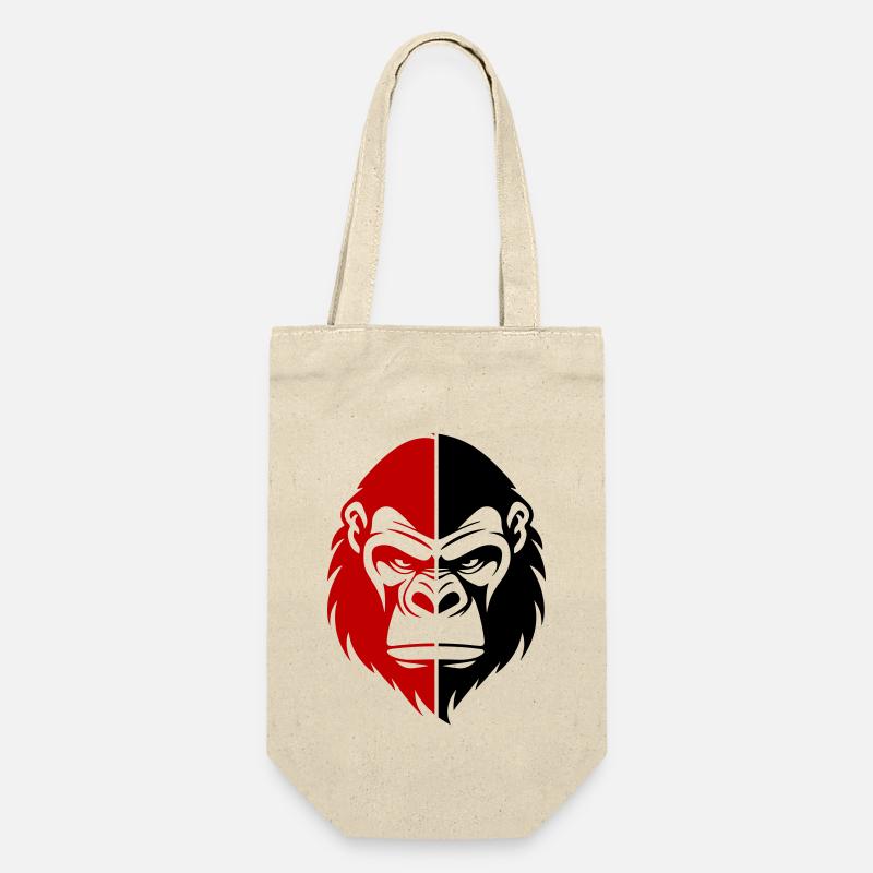Tête de gorille - Sac à bouteille - nature