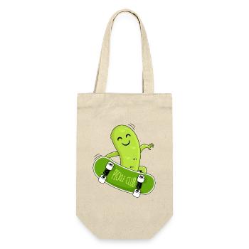 Cucumber and skateboard - Gift Bag for Bottles - nature - Front