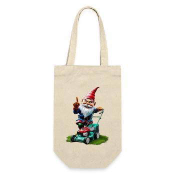 Tondeuse à gazon nain de jardin jardinier idées cadeaux - Sac à bouteille - nature - Devant