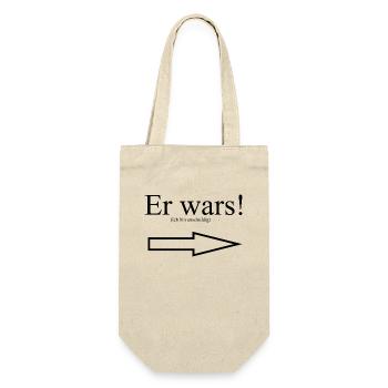 Er wars! (ich bin unschuldig) Meme Collection - Geschenkbeutel für Flaschen - Natur - Vorne