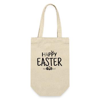 Happy Easter - Gift Bag for Bottles - nature - Front