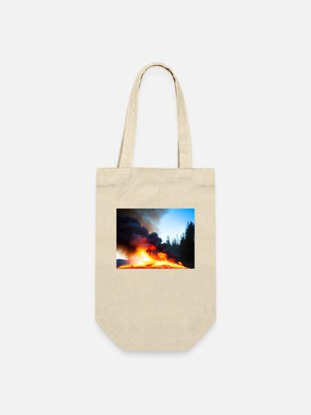 Magma Madness - Gift Bag for Bottles - nature