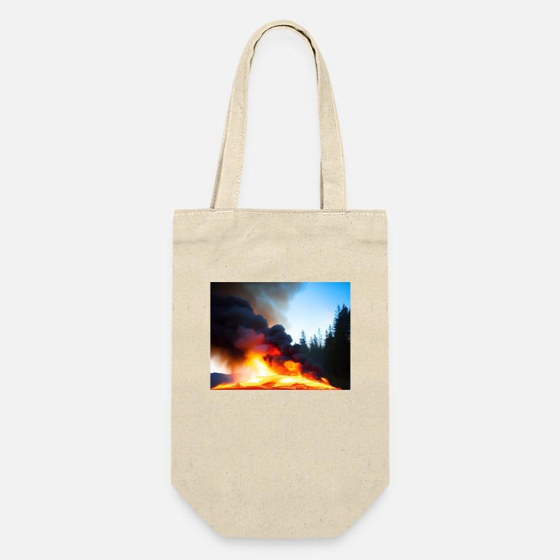Magma Madness - Geschenkbeutel für Flaschen - Natur