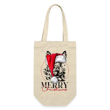 Santa MUDI Joyeux Noël Chiens Wilsigns - Sac à bouteille - nature - Devant