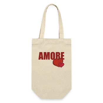 AMORE WITH HEART - Gift Bag for Bottles - nature - Front