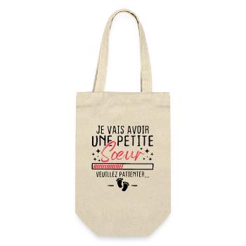 Je vais avoir une petite sœur - Sac à bouteille - nature - Devant