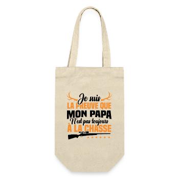 Je suis la preuve que papa n'est pas à la chasse - Sac à bouteille - nature - Devant