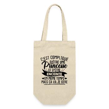 Une princesse et d'être enceinte - Sac à bouteille - nature - Devant