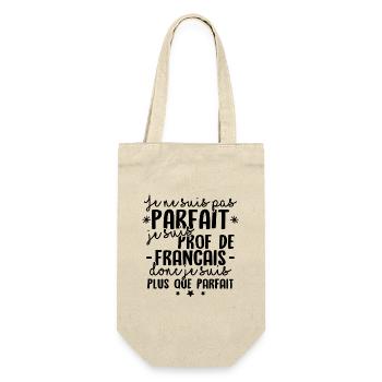Je suis prof de francais - Sac à bouteille - nature - Devant
