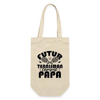 Futur tennisman comme papa - Sac à bouteille - nature - Devant