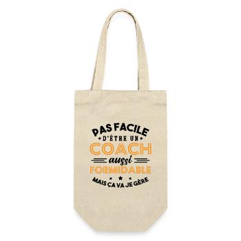 Cadeau Formidable pour Coach Formidable - Sac à bouteille - nature - Devant