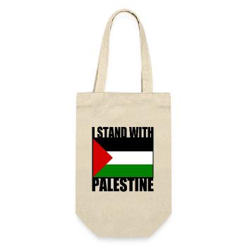 I stand with palestine - Sac à bouteille - nature - Devant