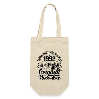 1992 November Original 32 Year Old Birthday Gift - Gift Bag for Bottles - nature - Front