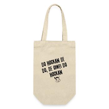 Hock & Rock | Redewendung - Geschenkbeutel für Flaschen - Natur - Vorne