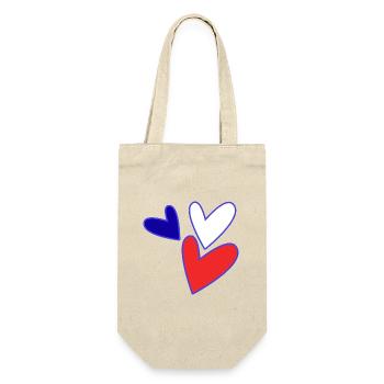 SAINT VALENTINE. bachelorette party. I LOVE YOU. I LOVE YOU. LOVE - Gift Bag for Bottles - nature - Front