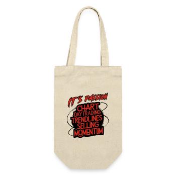 Trading ma passion cool trading design - Sac à bouteille - nature - Devant