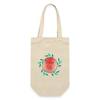 MAMIE. FÊTE DES MÈRES. BONNE FÊTE MAMIE. JE T'AIME - Sac à bouteille - nature - Devant