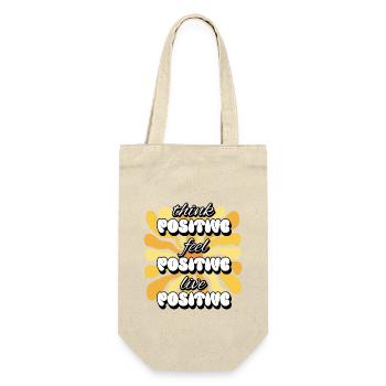Penser positif Se sentir positif Vivre des femmes positives - Sac à bouteille - nature - Devant