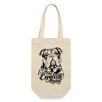 VIEUX BOULEDOGUE ANGLAIS Portrait Chiens OEB Wilsigns - Sac à bouteille - nature - Devant