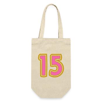 15. 15 YEARS. 15th ANNIVERSARY. 15 YEAR ANNIVERSARY. - Gift Bag for Bottles - nature - Front