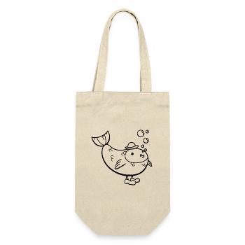 Mister Fish - Gift Bag for Bottles - nature - Front