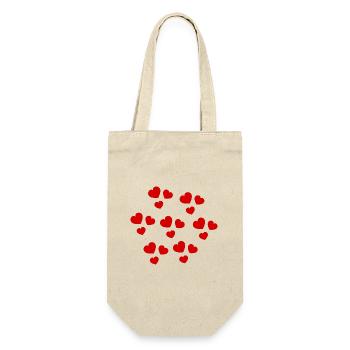 ALLES GUTE ZUM GEBURTSTAG. ALLES GUTE ZUM GEBURTSTAG. JAHRESTAG. - Geschenkbeutel für Flaschen - Natur - Vorne