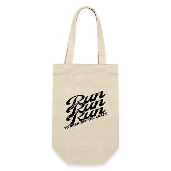RUN Runner Running Marathon Running Shoes Running - Gift Bag for Bottles - nature - Front