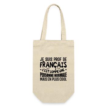 I am a French teacher - Gift Bag for Bottles - nature - Front