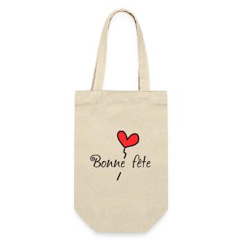 BONNE FÊTE. FÊTE DES MÈRES. FÊTE DES PÈRES. FÊTE - Sac à bouteille - nature - Devant