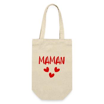 FÊTE DES MÈRES. BONNE FÊTE MAMAN. MAMAN. FÊTE - Sac à bouteille - nature - Devant