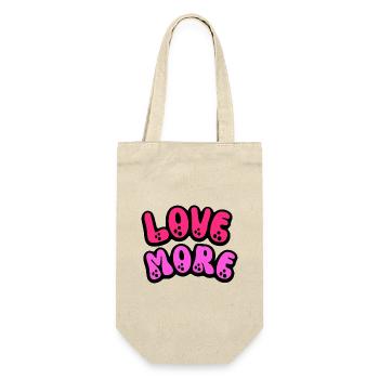 Love More - Gift Bag for Bottles - nature - Front