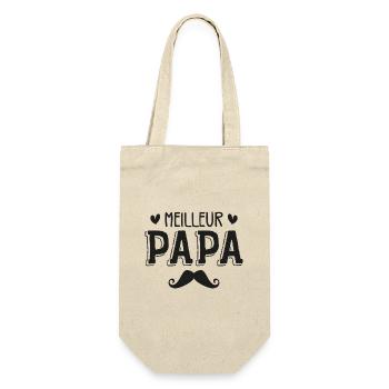 Meilleur PAPA - Sac à bouteille - nature - Devant