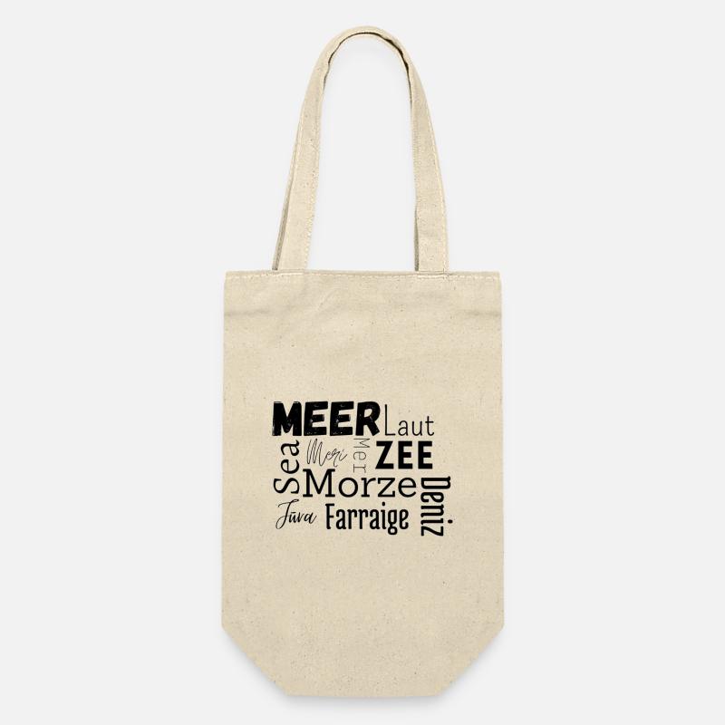 Mer en différentes langues - Sac à bouteille - nature