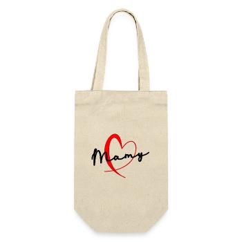 MAMIE. FÊTE DES MÈRES. BONNE FÊTE MAMIE. MAMY - Sac à bouteille - nature - Devant
