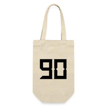 90. HAPPY BIRTHDAY. HAPPY BIRTHDAY - Gift Bag for Bottles - nature - Front