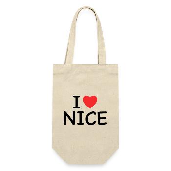 I Love Nice - J'aime Nice - Gift Bag for Bottles - nature - Front