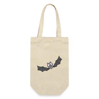 Fledermaus - Geschenkbeutel für Flaschen - Natur - Vorne