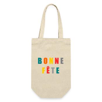 BONNE FÊTE. FÊTE DES MÈRES. FÊTE DES PÈRES. FÊTE - Sac à bouteille - nature - Devant